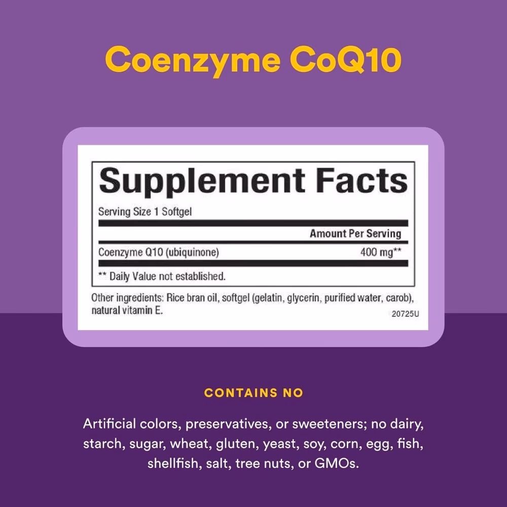 Natural Factors CoQ10 400mg 60s 4