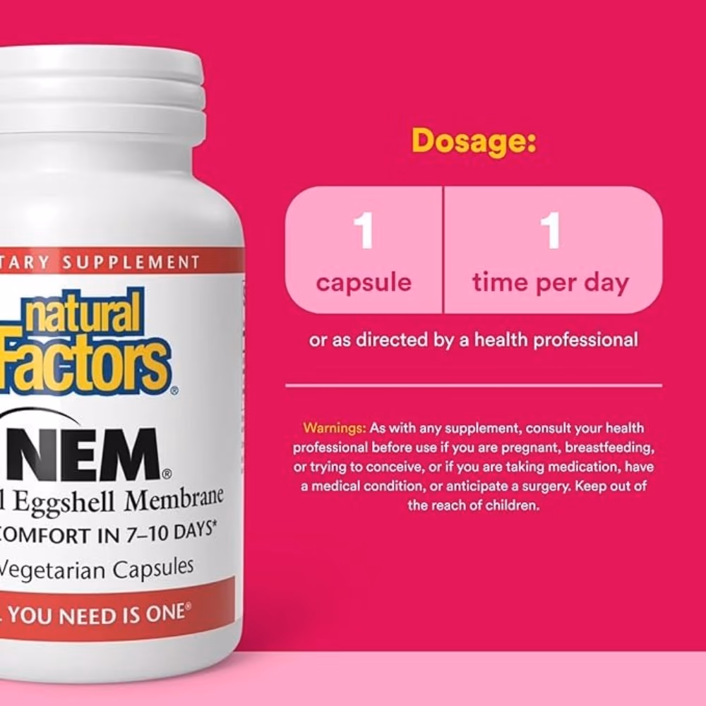  Natural Factors NEM 500mg 60 Veg Caps 5