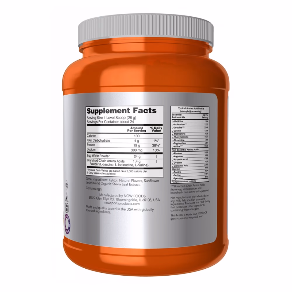 Now Eggwhite Protein 1.5lb Vanilla 2