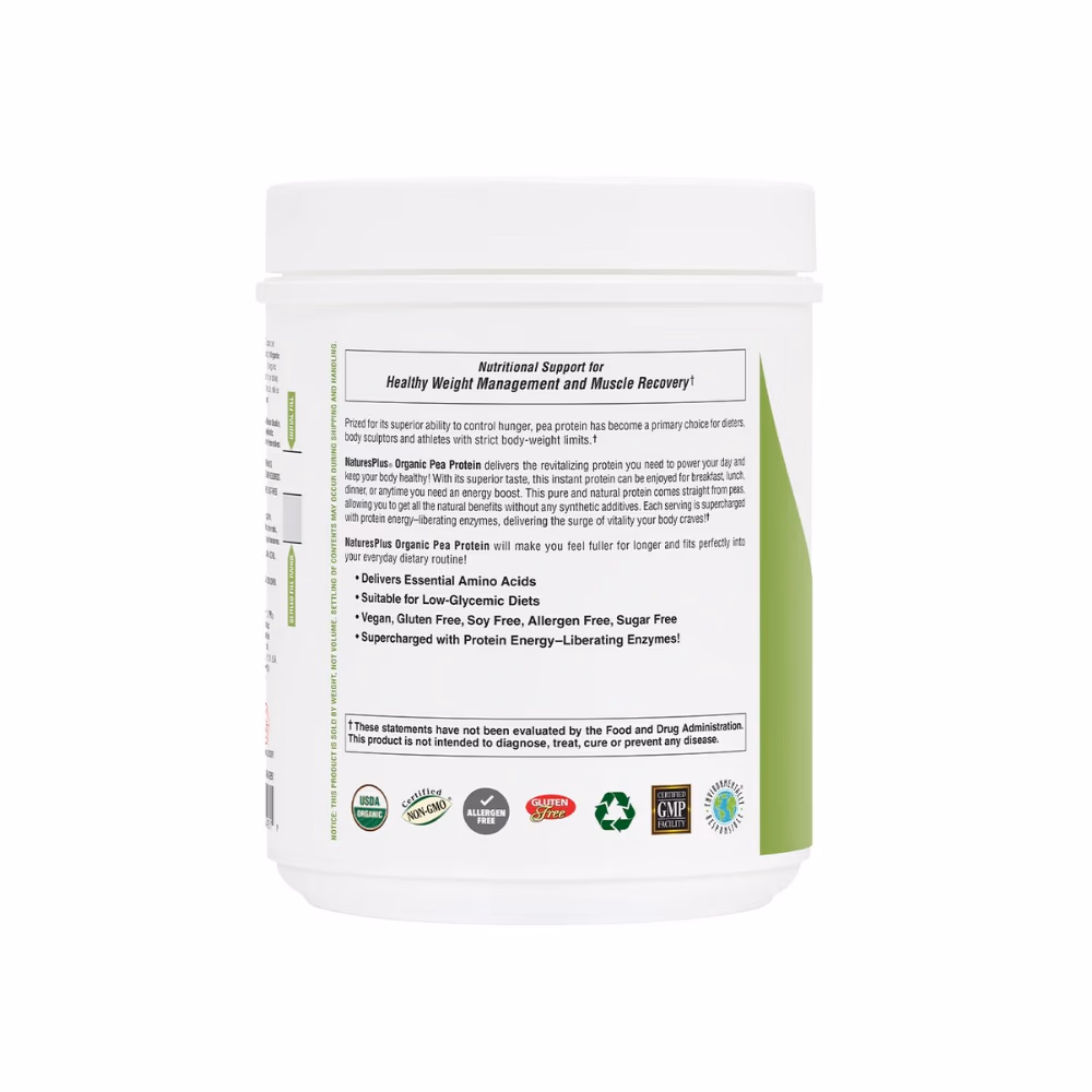 Nature's Plus Pea Protein Unflavoured 500g 2