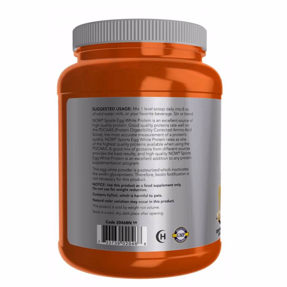 Now Eggwhite Protein 1.5lb Vanilla 3