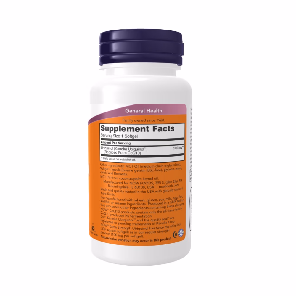 Now Ubiquinol 200mg 60 Softgels 2