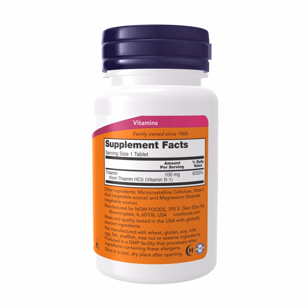Now Vitamin B1 100mg 100 Tabs 2