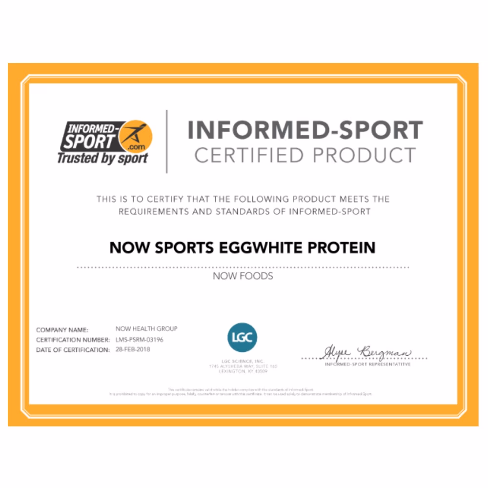 Now Eggwhite Protein 1.5lb Vanilla 4