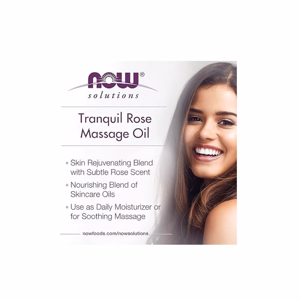 NOW Tranquil Rose Massage Oil 118ml 2