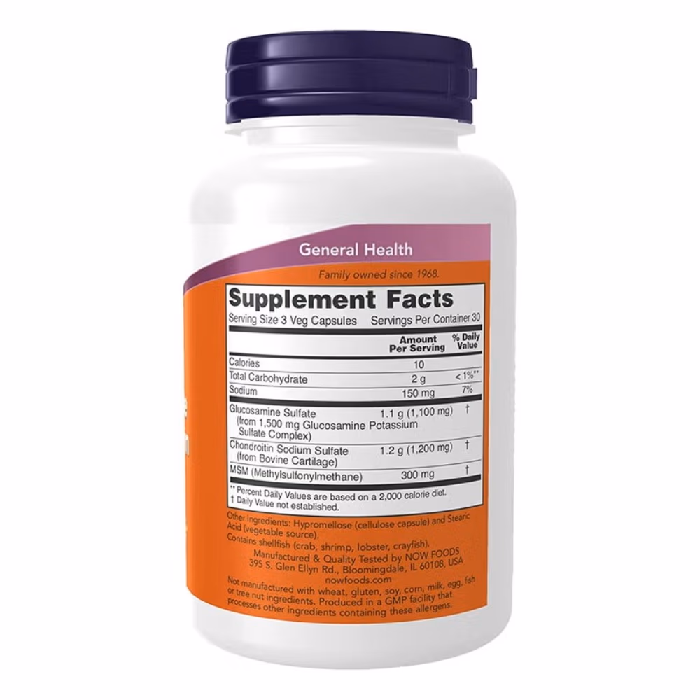 Now Glucosamine & Chondroitin with MSM 90 Capsules 2