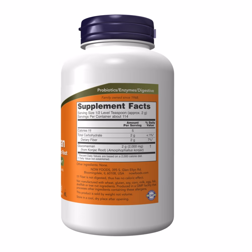 Now Glucomannan Powder 227g 3