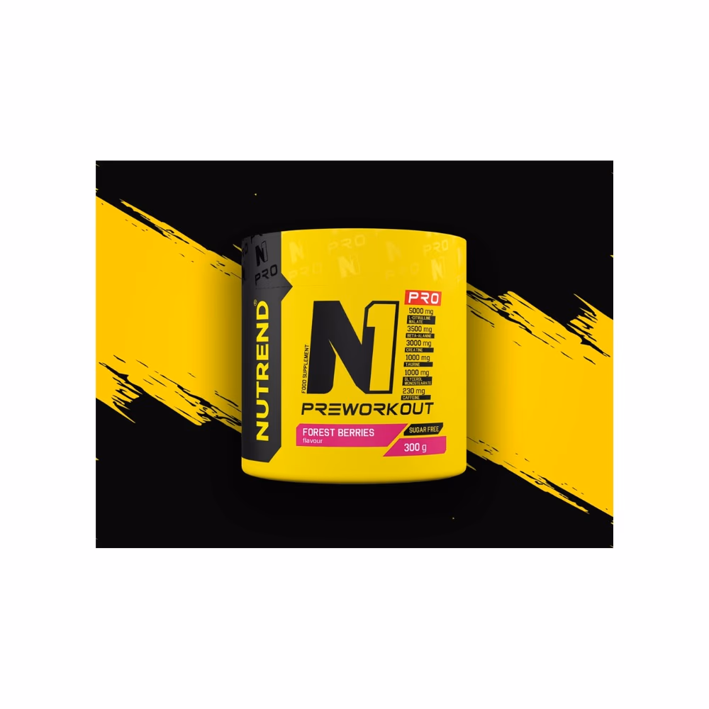 Nutrend Pre Workout Powder Forest Berry 300g 3