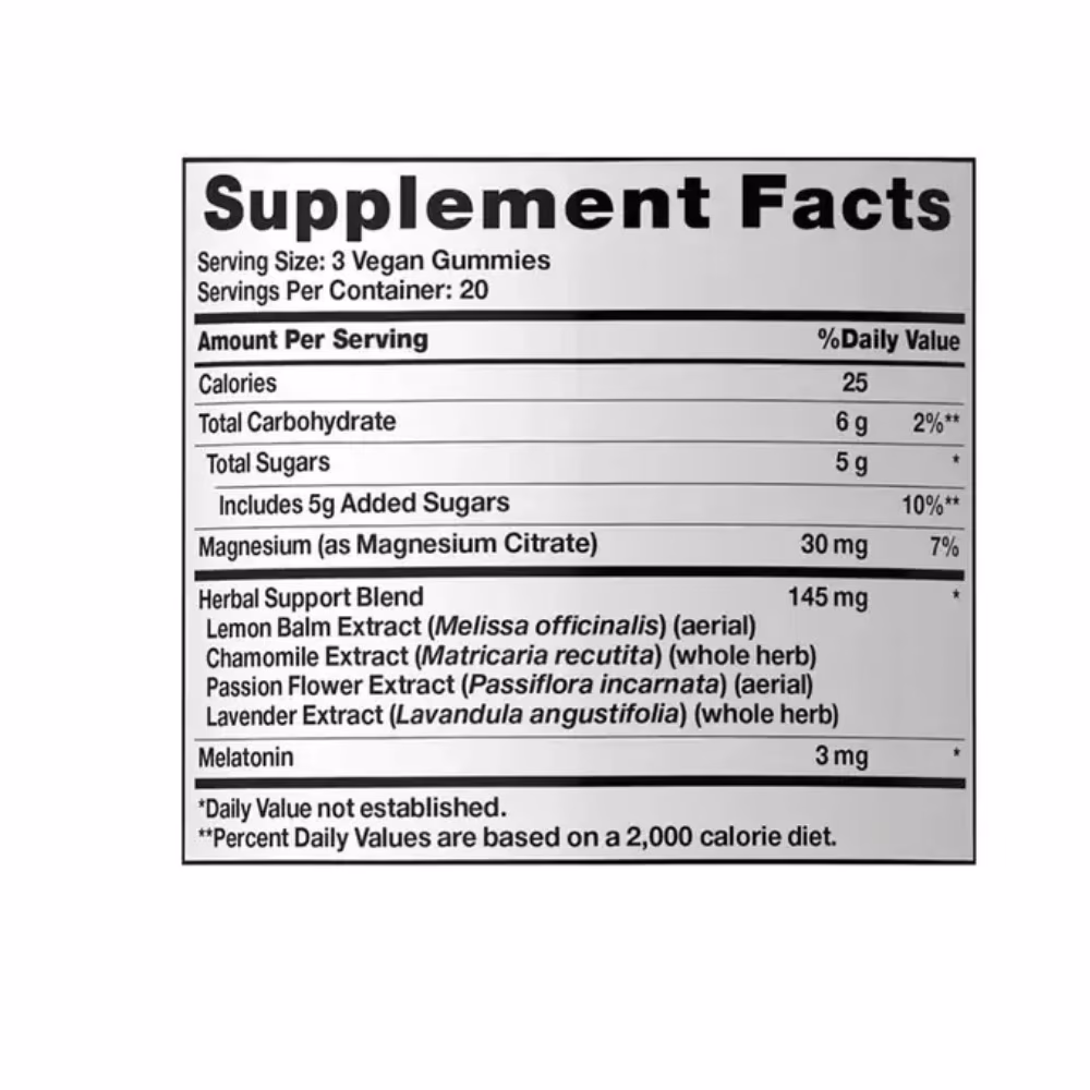 Nature's Truth Chamomile + Lavender Sleep Melatonin Gummies, Mixed Berry  5