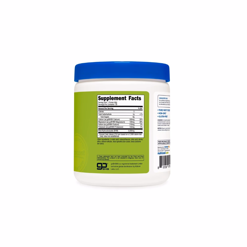  Nutricost BHB Salts 252g Green Apple 2