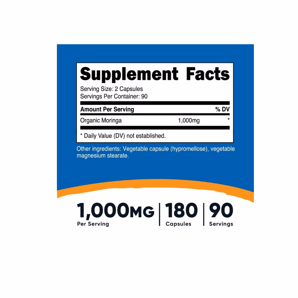 Nutricost Moringa 1000mg Cap 180s 2