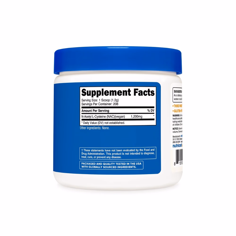 Nutricost NAC 1200mg Powder Unflavored 250g 2