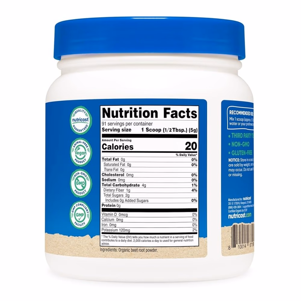  Nutricost Organic Beet Root Powder Unflavored- 454gm 5
