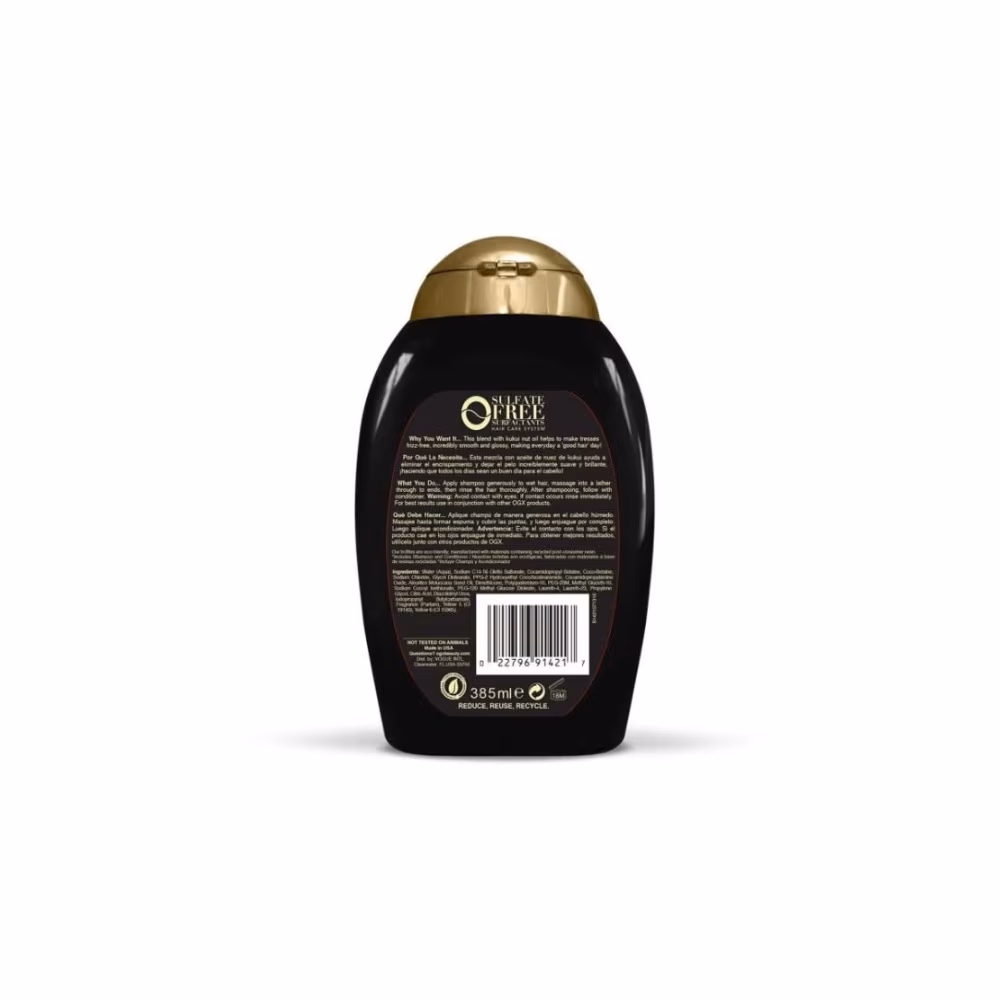 OGX Kukui Oil Hydrate & Defrizz Shampoo 385ML 2