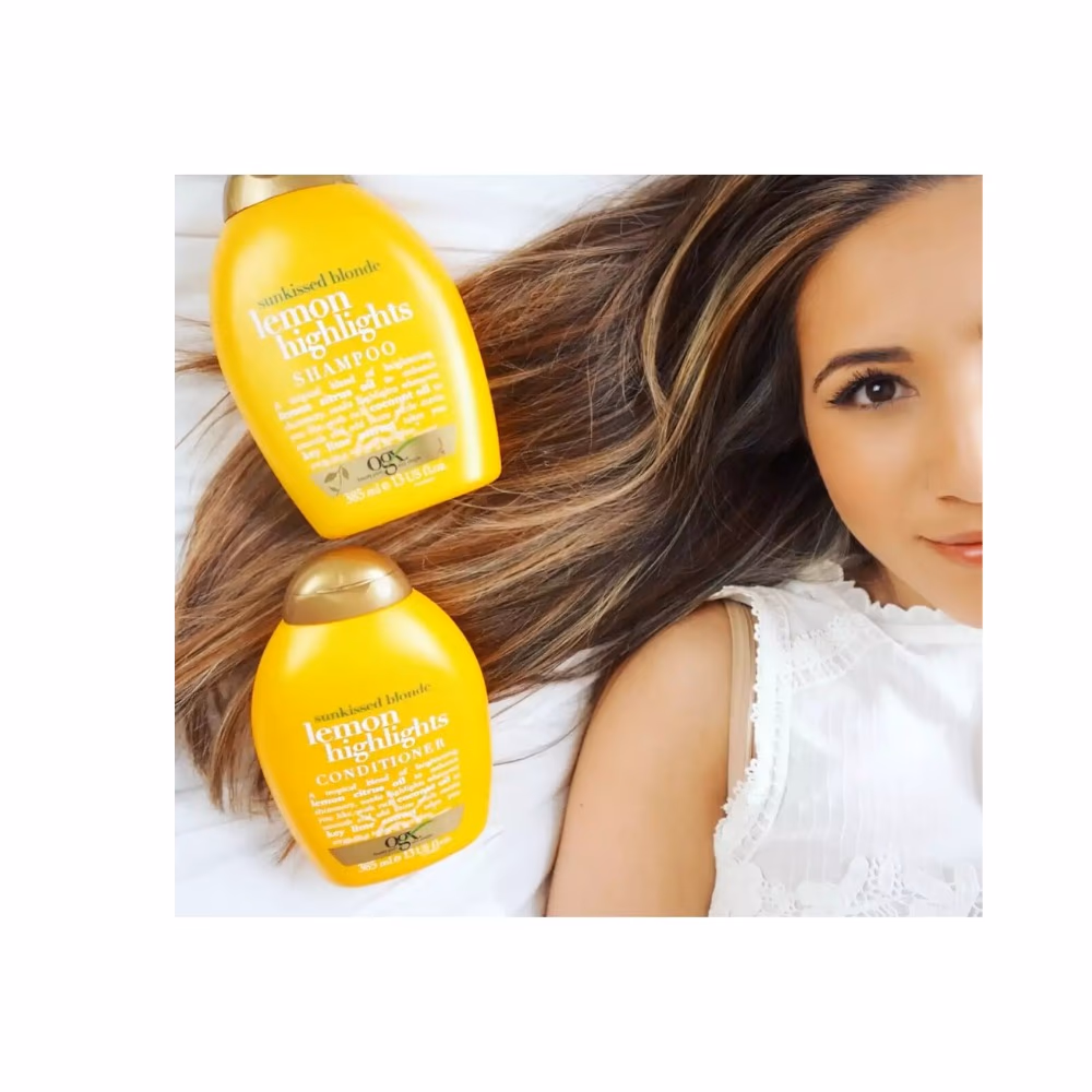 OGX Lemon Highlights Shampoo 385ML 2