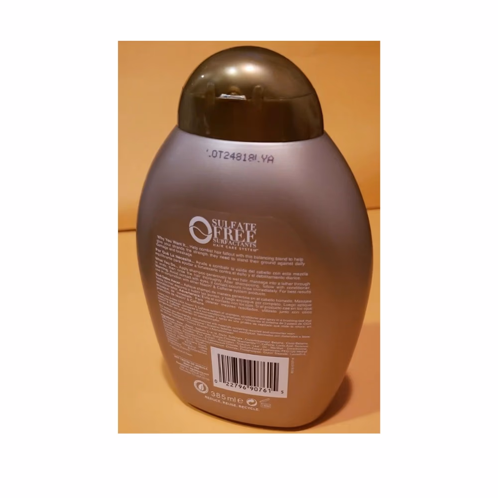 OGX Niacinamide and Caffeine Shampoo 385M L 2