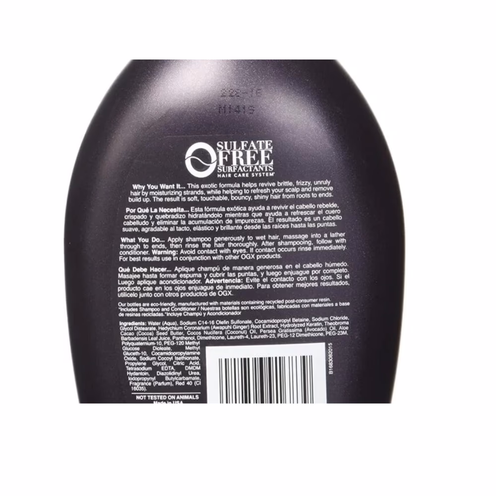 OGX Awapuhi Ginger Shampoo 385ML 3