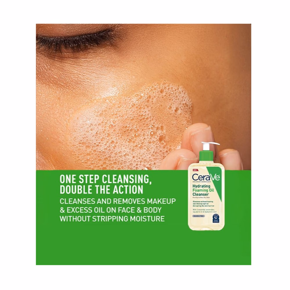 CeraVe Hydrating Foaming Oil Cleanser 355ml 4