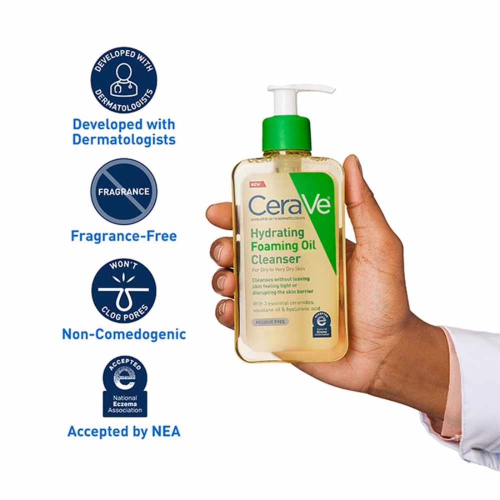 CeraVe Hydrating Foaming Oil Cleanser 355ml 2