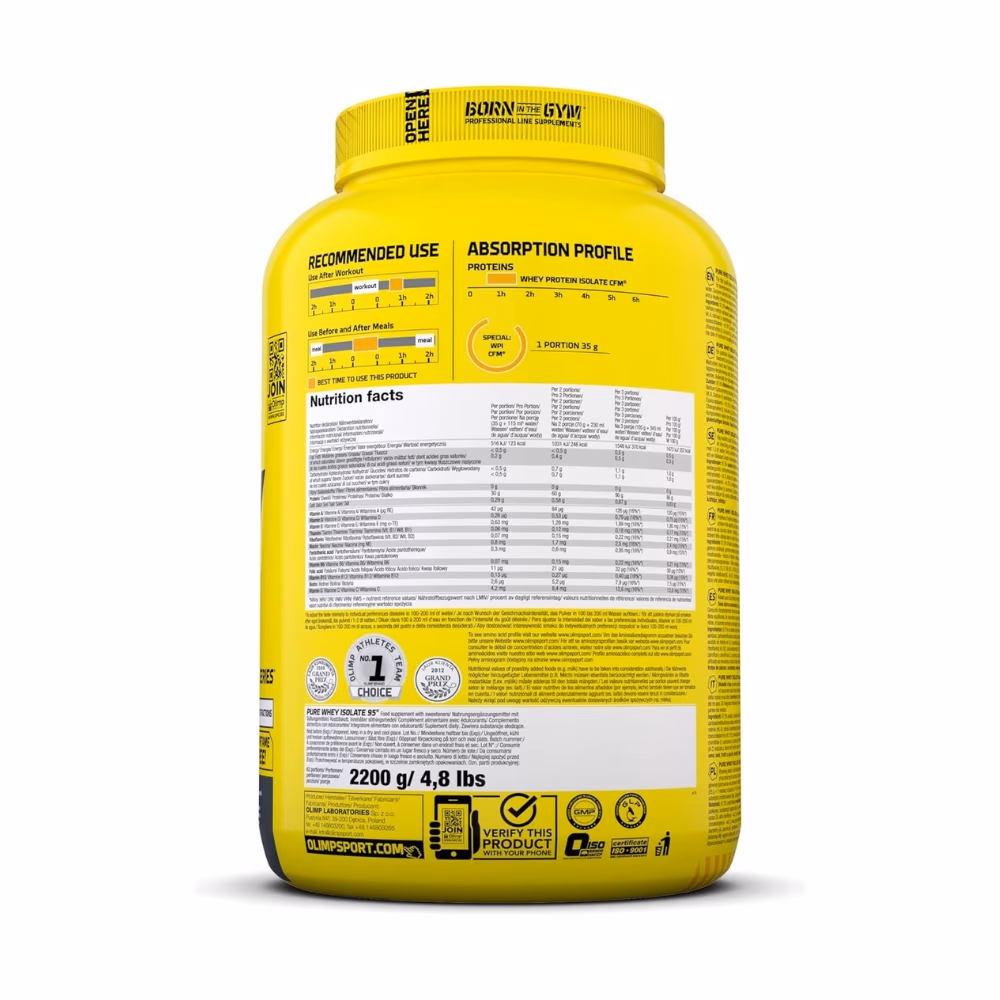 Olimp Pure Whey Isolate Protein Chocolate 4lb 2