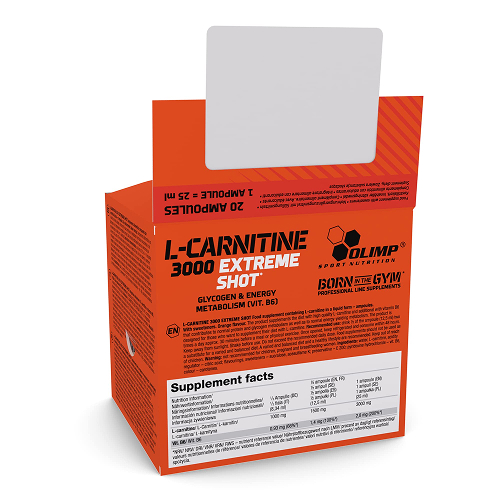 Olimp L-Carnitine 3000 Extreme Shot – 20 x 25ml Orange 3