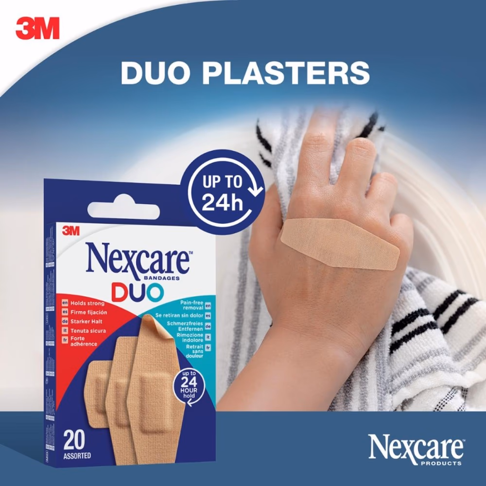 Nexcare Duo Plasters Assorted 20s 2