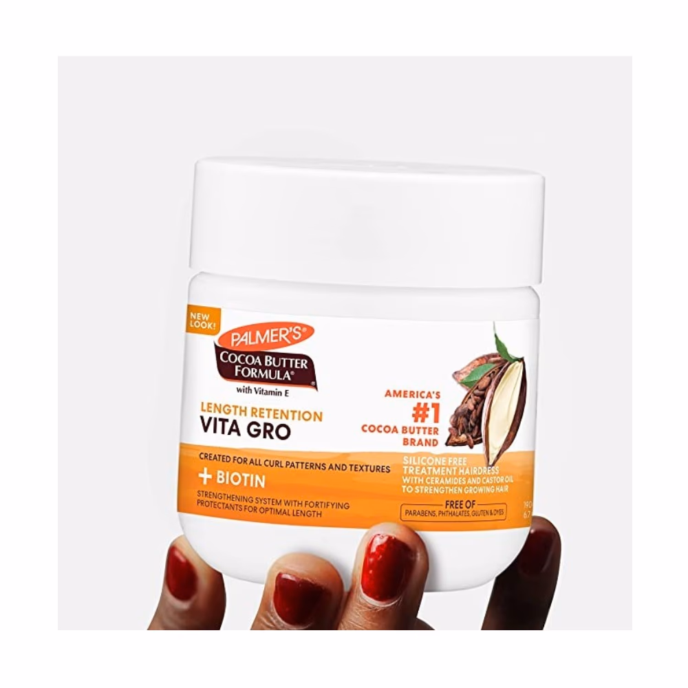 Palmer’s Cocoa Butter Formula Retention Vita Grow Cream 190g | Strengthening & Nourishing Hair Cream with Vitamins | Promotes Healthy Growth 4