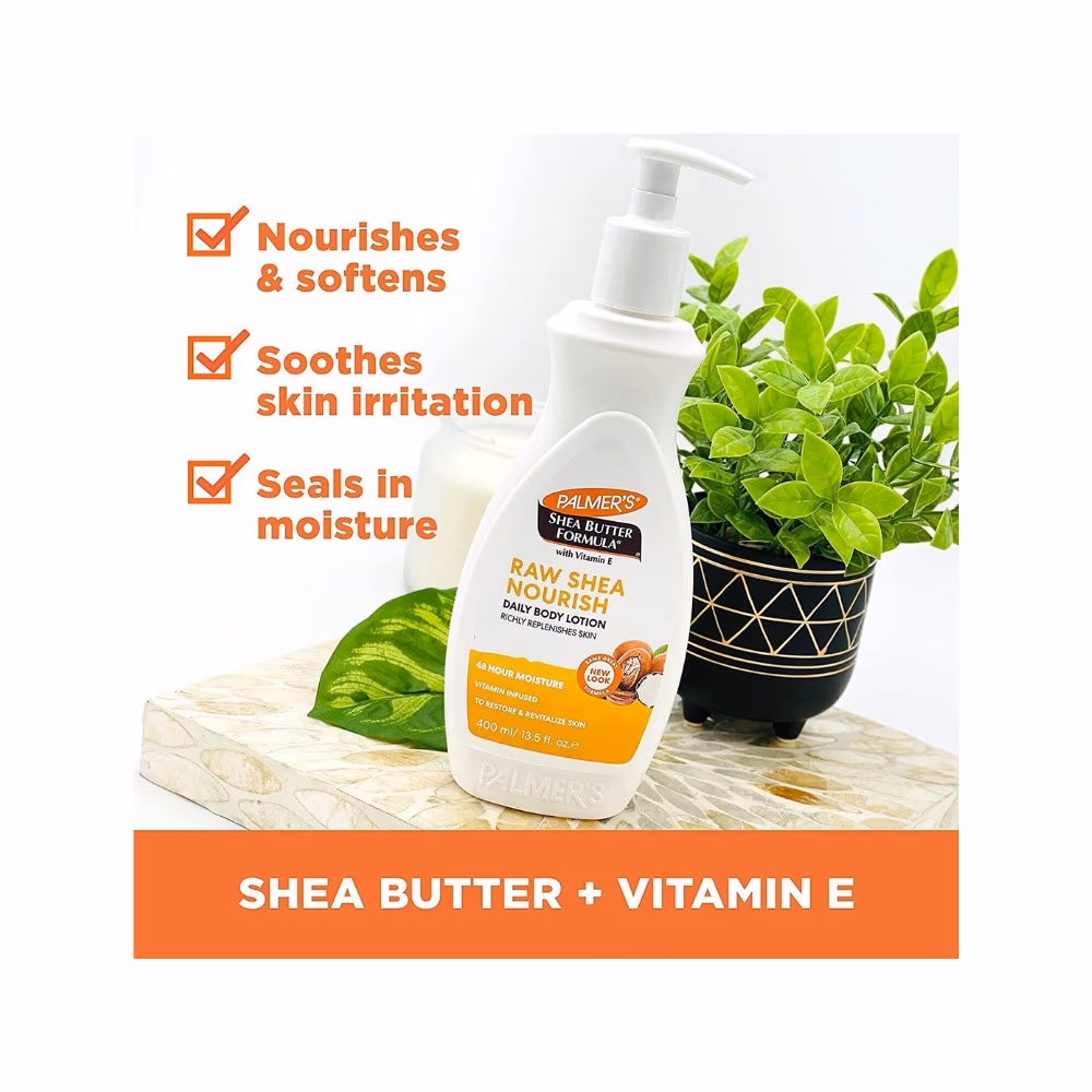 Palmers Raw Shea Nourishing Body Lotion 400ml 2
