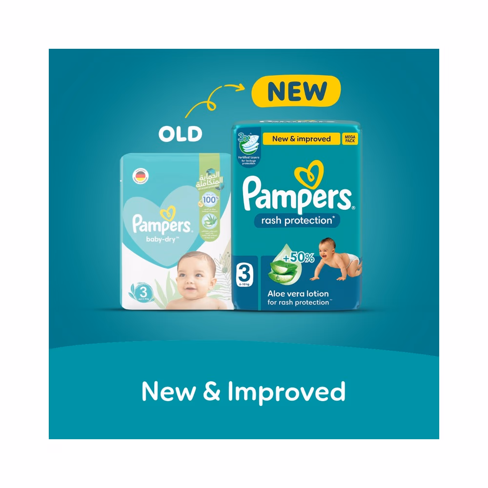 Pampers 3 Rash Protection Aloe 17s 2