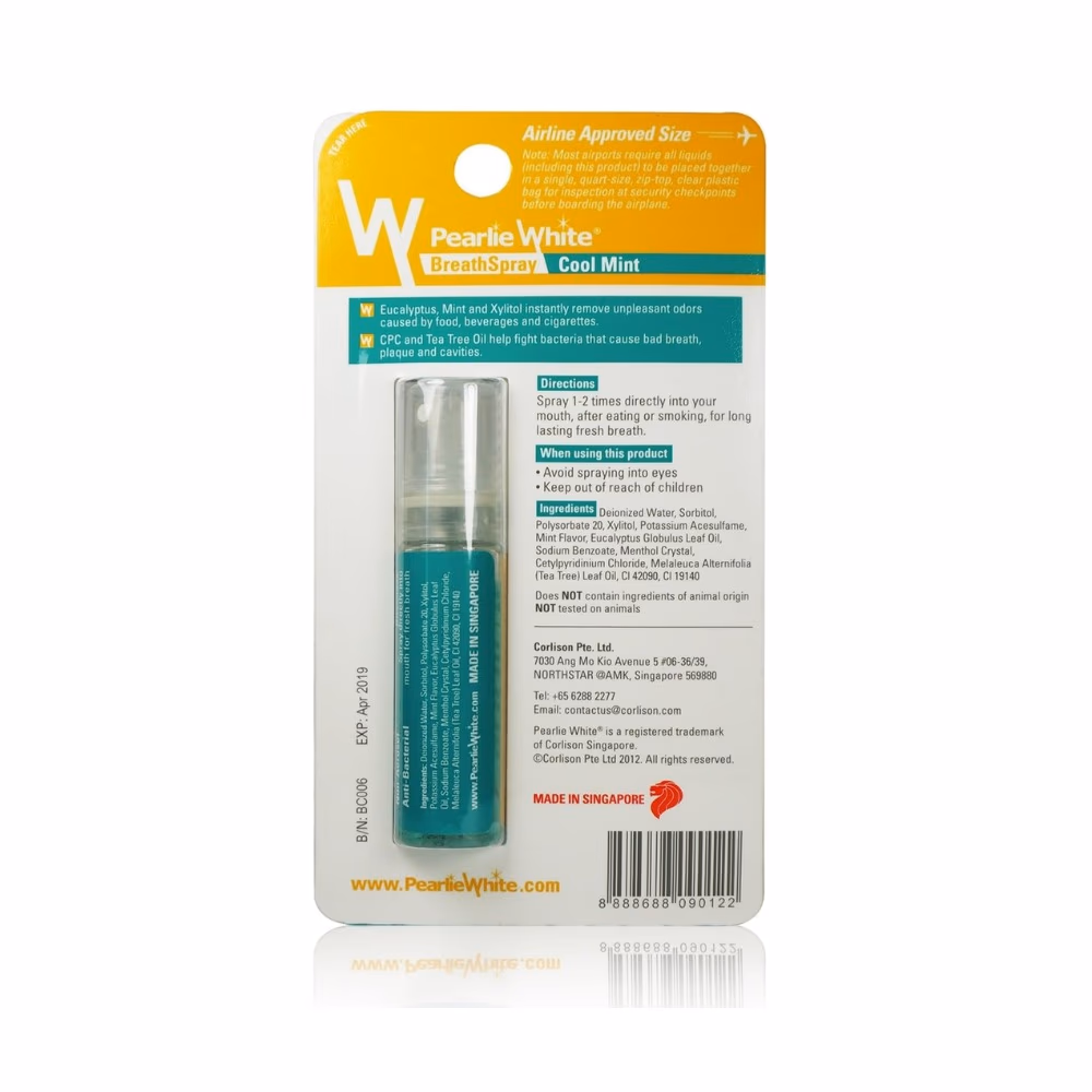Pearlie White Breath Spray Cool Mint 8.5ml 3