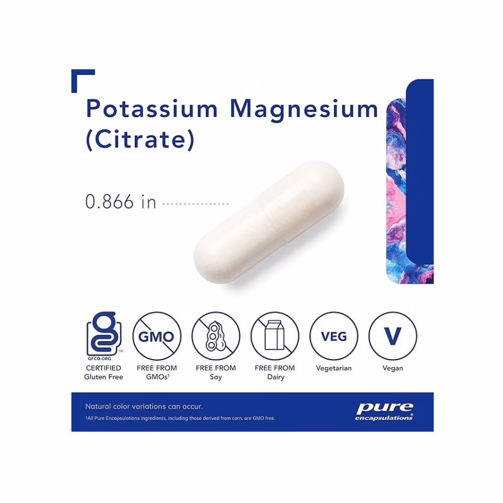 Pure Encapsulations Potassium Magnesium Citrate 180 Capsules 3