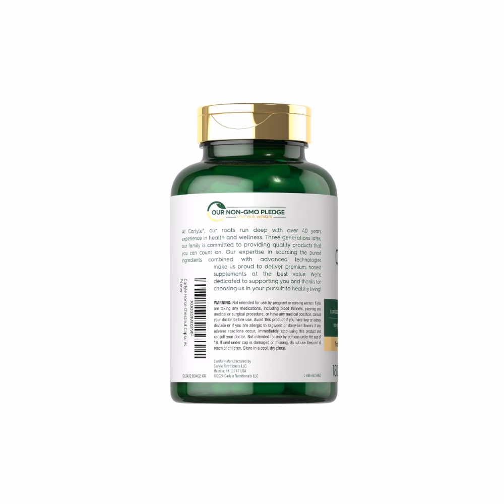 Piping Rock Horse Chestnut 600mg 180 caps 3