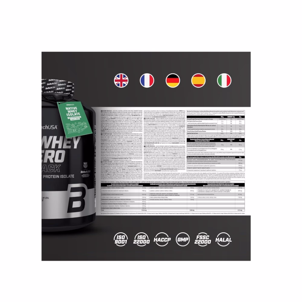 BioTech USA Iso Whey Zero Black Strawberry 1816g 2