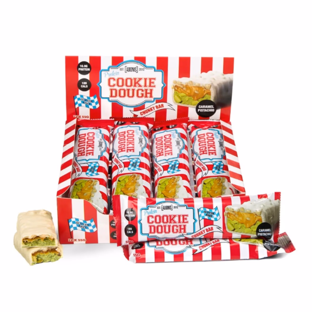 Adonis Protein Cookie Dough Bar Caramel Pistachio 55g 2