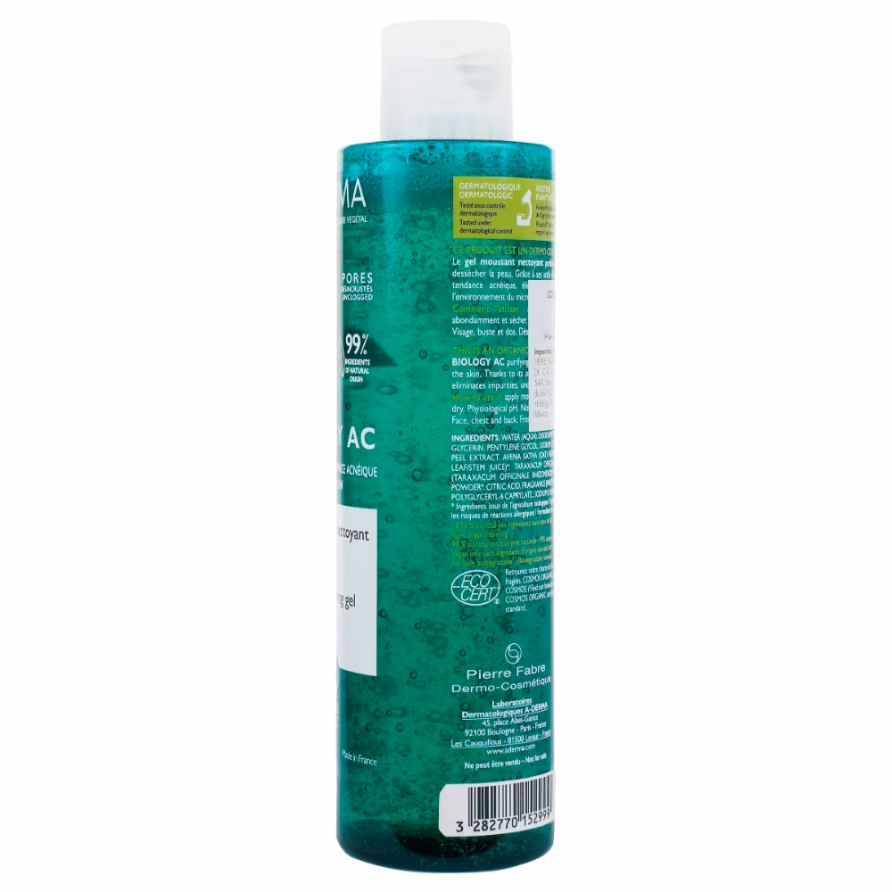 A-Derma Biology AC Purifying Foaming Gel (200ml) 2