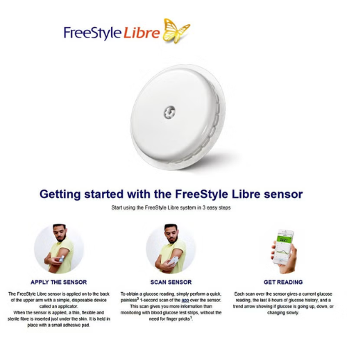 FreeStyle Libre 2 Flash Glucose Monitoring System Sensor Kit​ 3