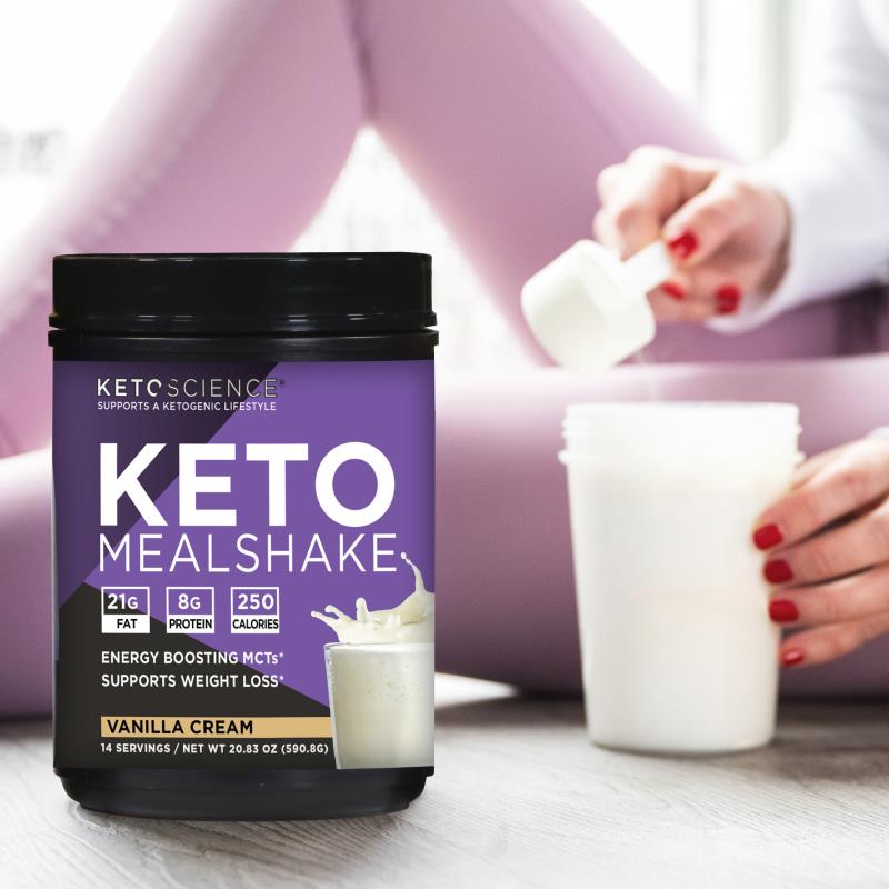 Keto Science Keto Meal Shake Vanilla Cream Flavour 590g 2