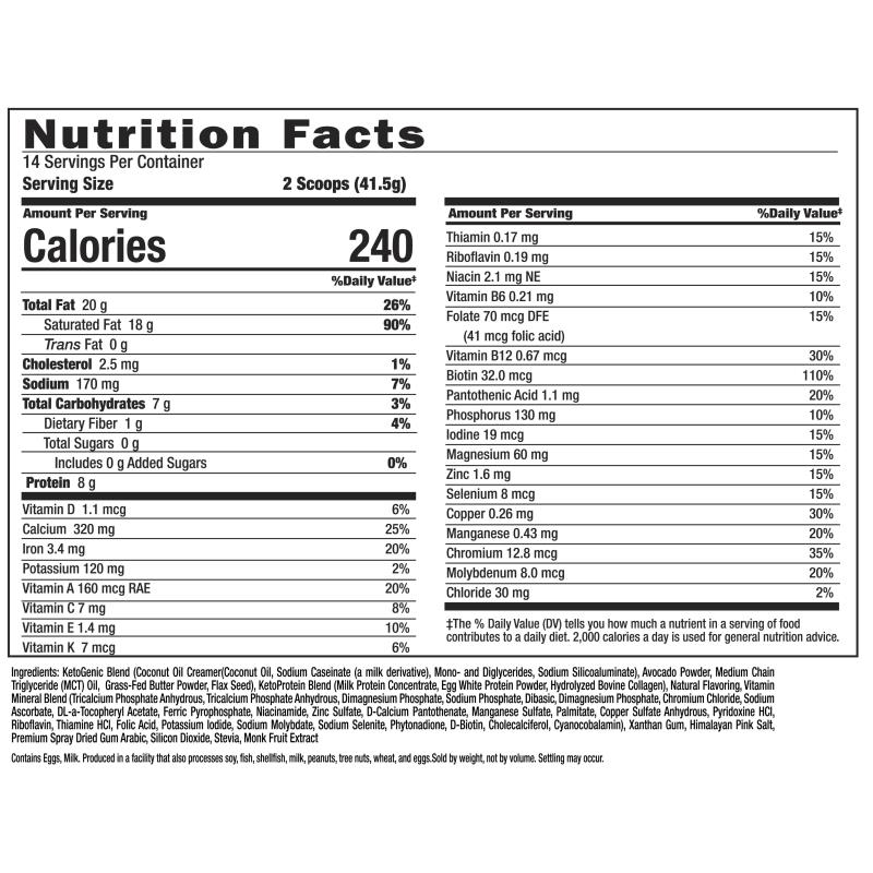 Keto Science Keto Meal Shake Chocolate Cream Flavour 581g 3