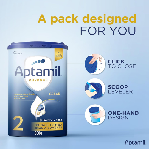 Aptamil Advance Cesar Stage 2 Infant Milk Formula 800Gm 3