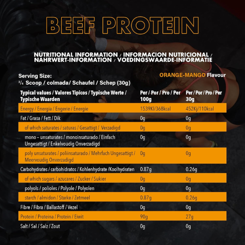 NXT Beef Protein Isolate Mango Orange 1.8Kg 2
