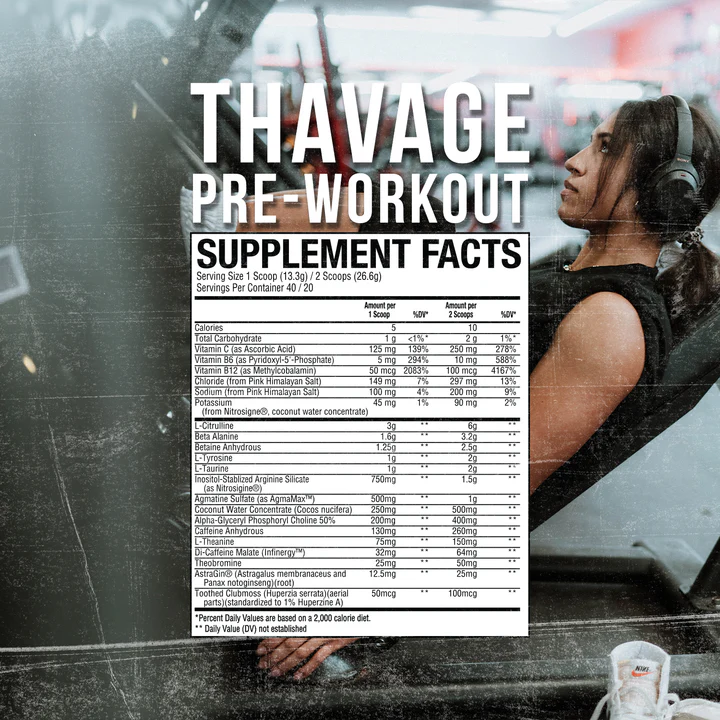 Raw Nutrition Bum Thavage Pre-workout 526gm - 6 Peat 2