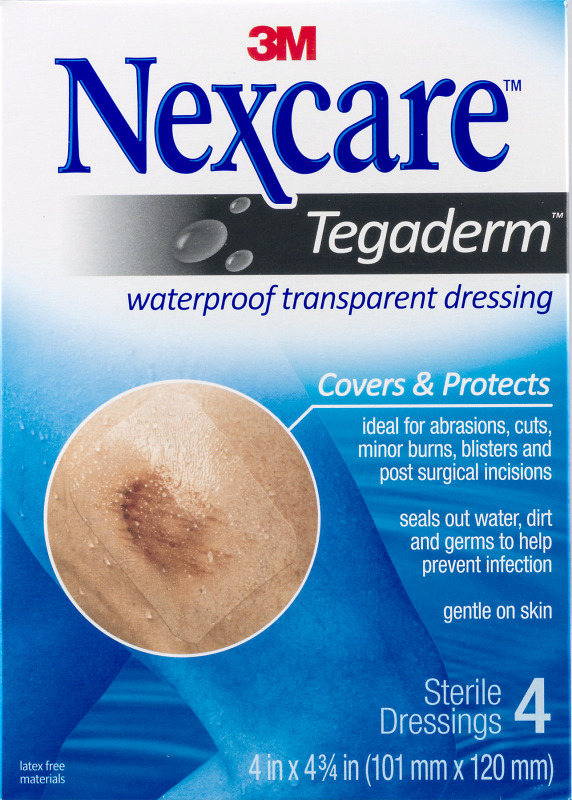 Nexcare Tegaderm Transparent Dressing 10x12cm 4s 2
