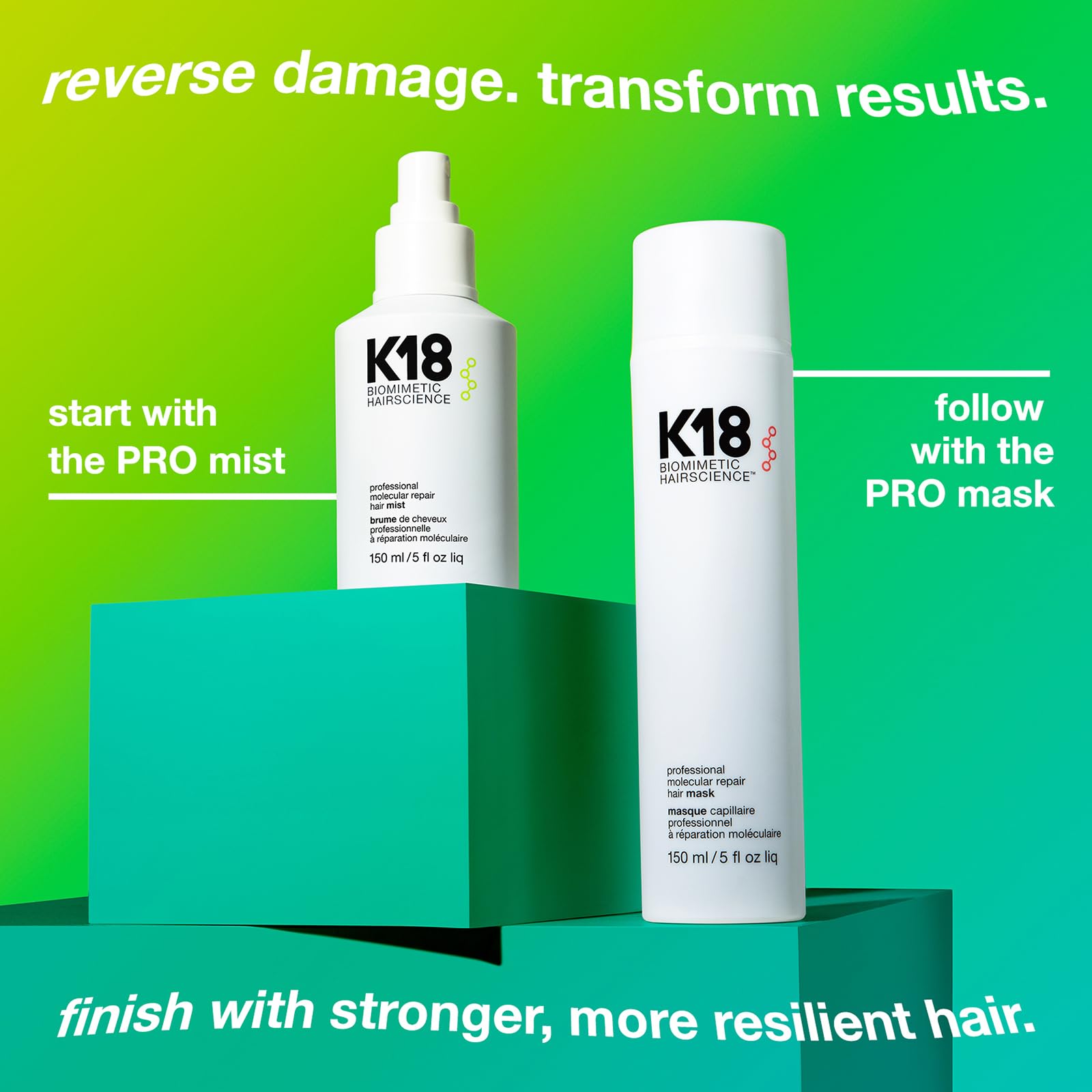 K18 Professional Molecular Repair Hair Mist 150ml 2