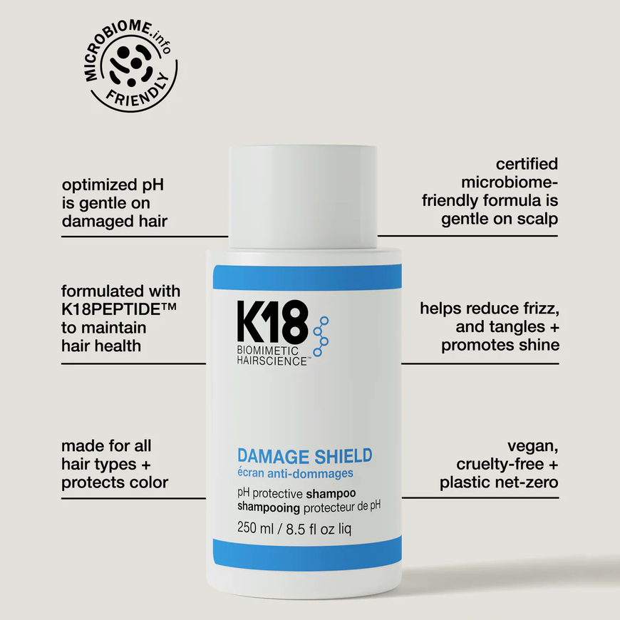 K18 Damage Shield pH Protective Shampoo 250ml 2