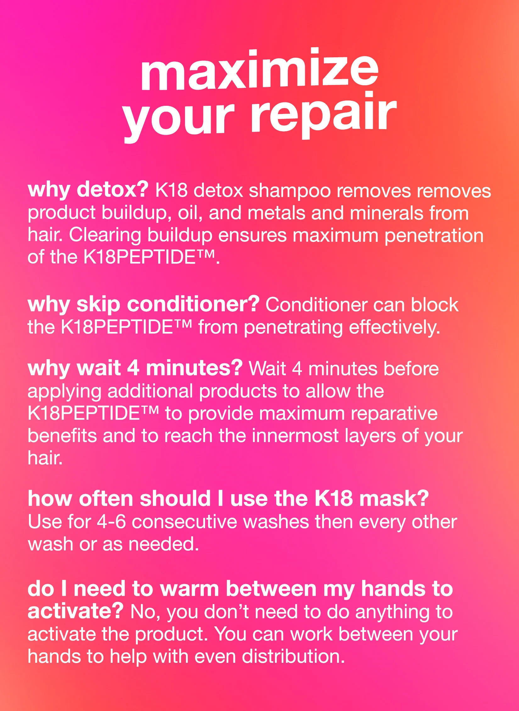 K18 Leave-In Molecular Repair Hair Mask 15ml 5