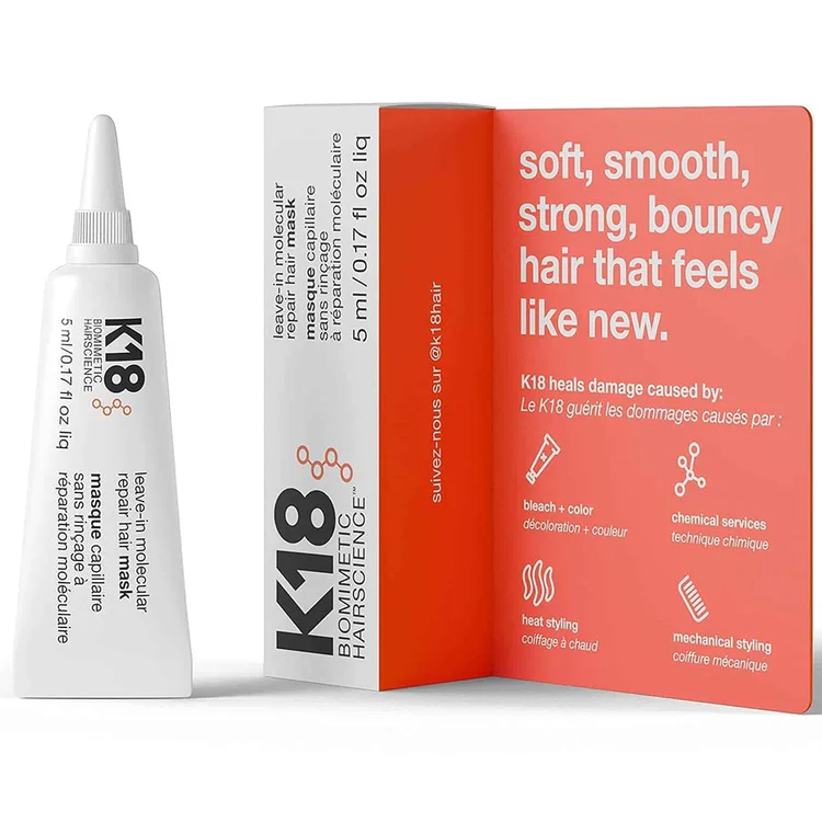 K18 Leave-In Molecular Repair Hair Mask 5ml 4