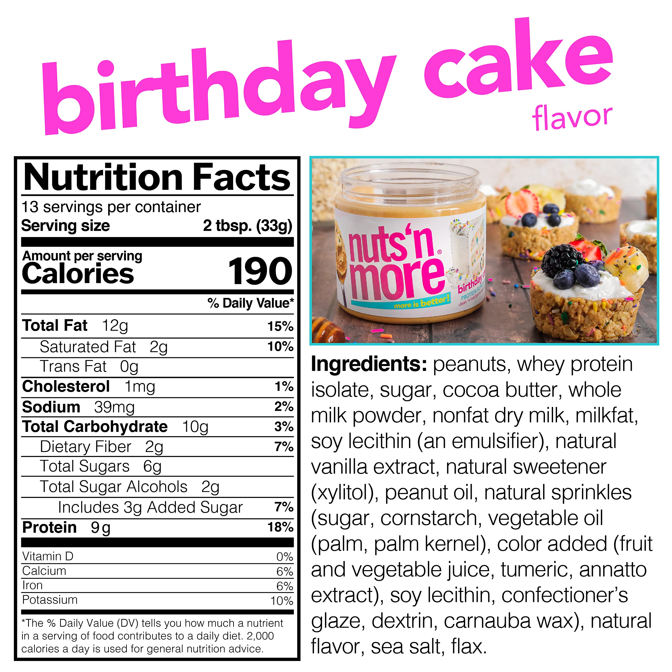 Nuts N More Birthday Cake 429g 3