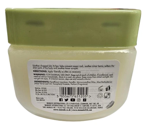Mamado Petroleum Jelly Aloe + Vitamin E 374g 2