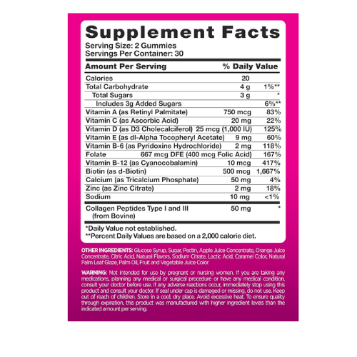 Natures Truth Simply Radiant Multi For Her + Collagen 60 Gummies 2