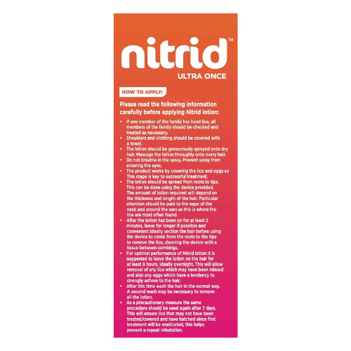 Nitrid Ultra Once Anti Lice Spray 120ml 3